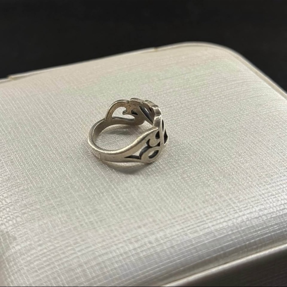 Retired James Avery Love Script Ring - image 4